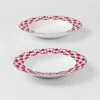 Juego de dos platos hondos de porcelana – Vienna Red Juego de dos platos hondos de porcelana – Vienna Red