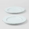 Juego de dos platos llanos de porcelana – Celadon Juego de dos platos llanos de porcelana – Celadon