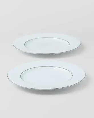 Juego de dos platos llanos de porcelana – Celadon
