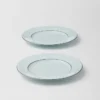 Juego de dos platos para pan de porcelana – Celadón Juego de dos platos para pan de porcelana – Celadón