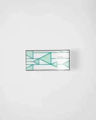 Juego de dos reposapalillos de porcelana – Verde Viena