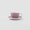 Juego de dos tazas de capuchino de porcelana – Vienna Red Juego de dos tazas de capuchino de porcelana – Vienna Red