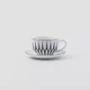 Juego de dos tazas de té de porcelana – Rayas Juego de dos tazas de té de porcelana – Rayas