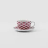 Juego de dos tazas de té de porcelana – Vienna Red Juego de dos tazas de té de porcelana – Vienna Red