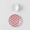 Juego de dos tazas de té de porcelana – Vienna Red Juego de dos tazas de té de porcelana – Vienna Red