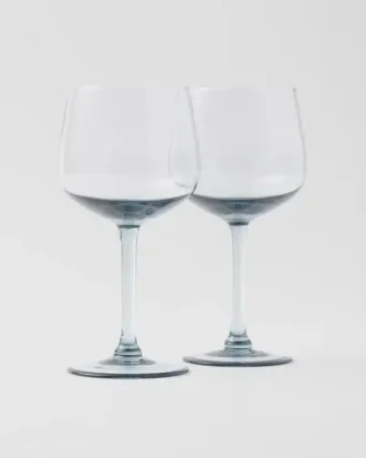 Juego de dos vasos de agua de cristal – Nueva York