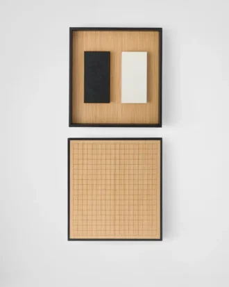 Juego de Go de piel Saffiano