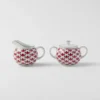 Juego de jarra de leche y azucarero de porcelana – Rojo Viena Juego de jarra de leche y azucarero de porcelana – Rojo Viena