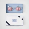 Juego de jarra de leche y azucarero de porcelana – Rojo Viena Juego de jarra de leche y azucarero de porcelana – Rojo Viena
