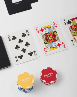 Juego de póquer de piel Saffiano