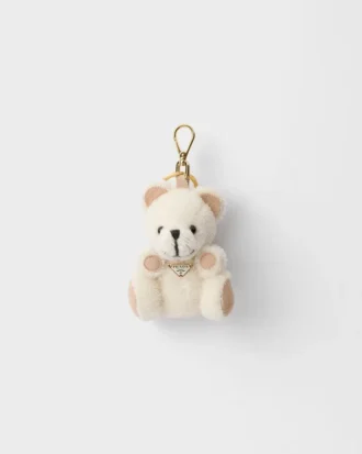 Llavero con osito de peluche y anilla metálica Llavero con osito de peluche y anilla metálica