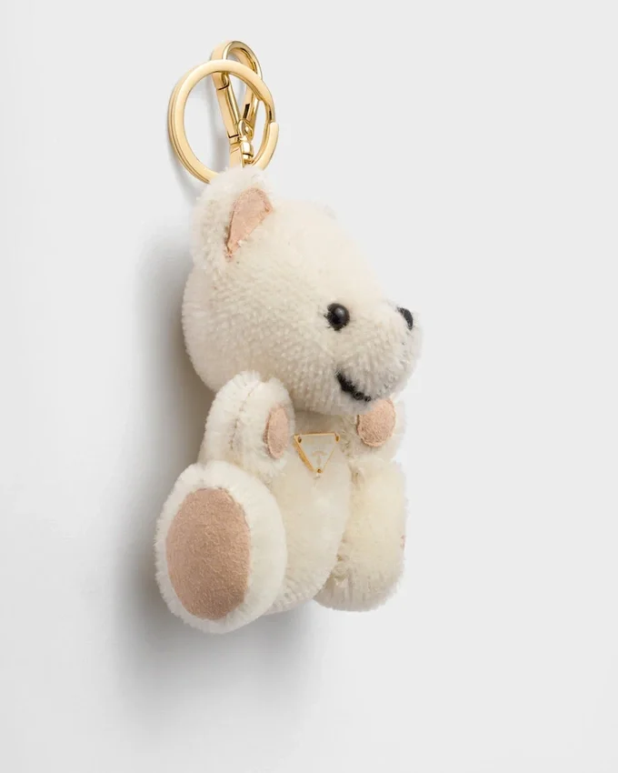 Llavero con osito de peluche y anilla metálica Llavero con osito de peluche y anilla metálica