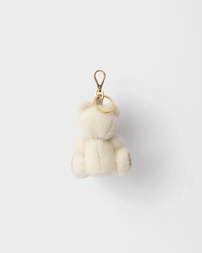 Llavero con osito de peluche y anilla metálica Llavero con osito de peluche y anilla metálica