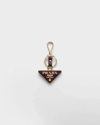 Llavero de piel Saffiano y metal