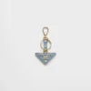 Llavero de piel Saffiano y metal Llavero de piel Saffiano y metal