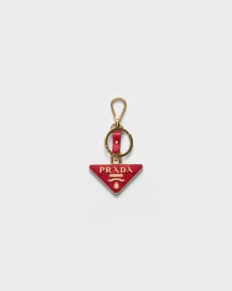 Llavero de piel Saffiano y metal
