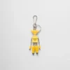 Llavero de robot en piel Saffiano Llavero de robot en piel Saffiano