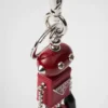 Llavero de robot en piel Saffiano Llavero de robot en piel Saffiano