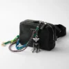 Llavero de robot en piel Saffiano Llavero de robot en piel Saffiano