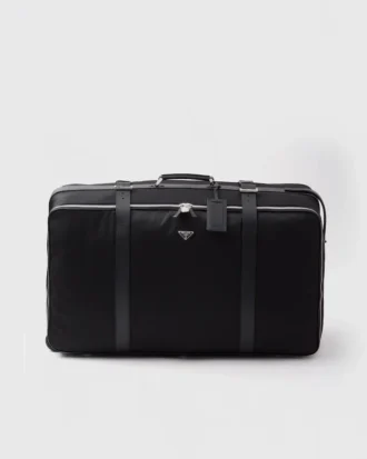 Maleta mediana de Re-Nylon y piel Saffiano