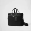 Maletín de Re-Nylon y piel Saffiano Maletín de Re-Nylon y piel Saffiano