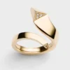 Mini anillo Eternal Gold Snake en oro amarillo y diamantes Mini anillo Eternal Gold Snake en oro amarillo y diamantes