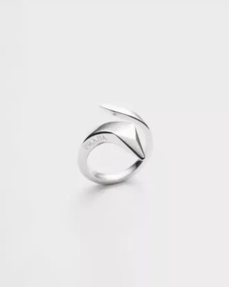 Mini anillo Eternal Gold Snake en oro blanco
