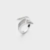 Mini anillo Eternal Gold Snake en oro blanco y diamantes Mini anillo Eternal Gold Snake en oro blanco y diamantes