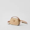 Mini-bolsa de ganchillo y cuero Mini-bolsa de ganchillo y cuero