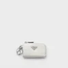 Mini bolsa de piel Saffiano con llavero Mini bolsa de piel Saffiano con llavero