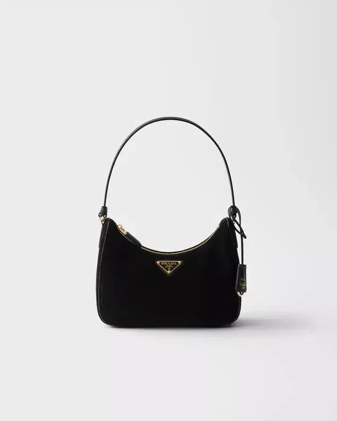 Mini bolso de ante Prada Re-Edition 2005 Mini bolso de ante Prada Re-Edition 2005