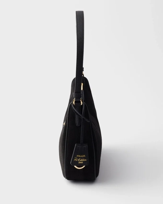 Mini bolso de ante Prada Re-Edition 2005 Mini bolso de ante Prada Re-Edition 2005
