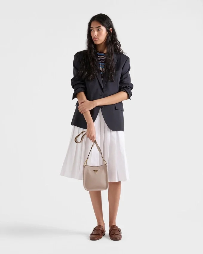 Mini bolso de hombro de piel Mini bolso de hombro de piel