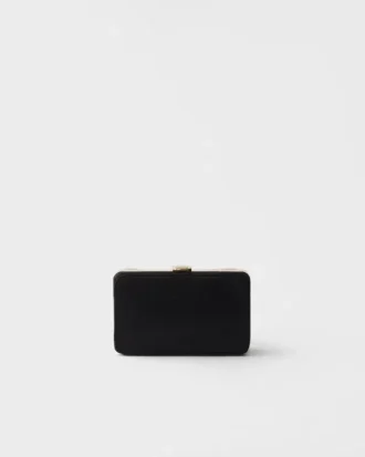 Mini bolso de mano de satén con correa para el hombro