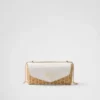 Mini bolso de mimbre y piel Mini bolso de mimbre y piel