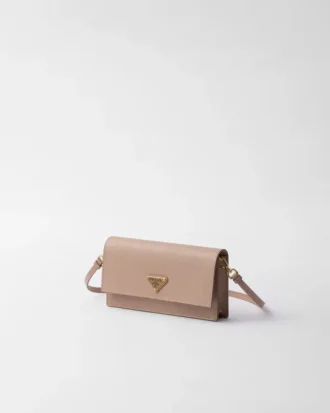 Mini bolso de piel Saffiano
