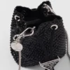 Mini bolso de satén con cristales Mini bolso de satén con cristales