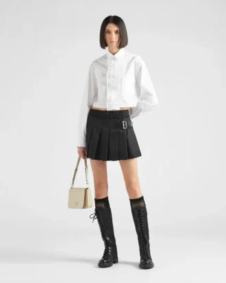 Minifalda plisada de Re-Nylon Minifalda plisada de Re-Nylon