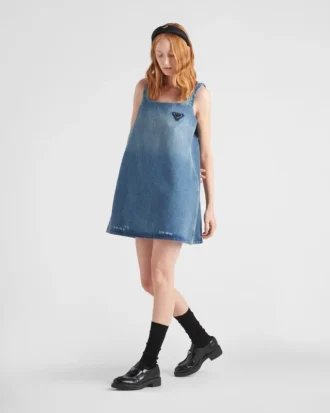 Minivestido de denim orgánico
