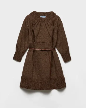 Minivestido de lana Mouliné
