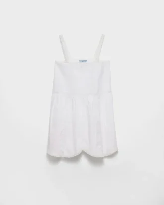 Minivestido de tela bordada de estilo vintage