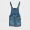 Minivestido tipo peto de denim Minivestido tipo peto de denim