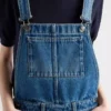 Minivestido tipo peto de denim Minivestido tipo peto de denim