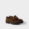 Mocasines de ante color chocolate