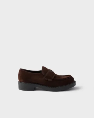 Mocasines de ante color chocolate