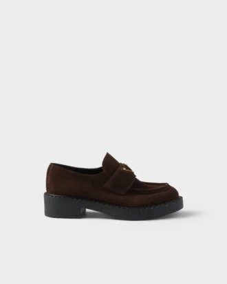 Mocasines de ante color chocolate