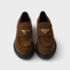 Mocasines de ante color chocolate