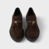 Mocasines de ante color chocolate