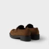 Mocasines de ante color chocolate