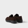 Mocasines de ante color chocolate